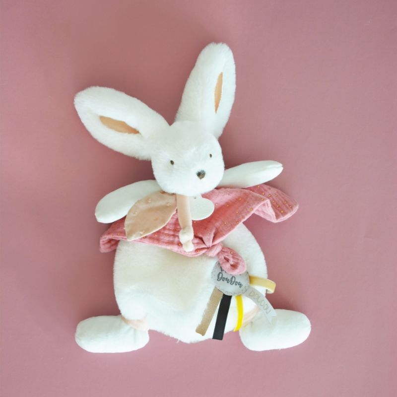  - happy - lapin boho terracotta 25 cm 